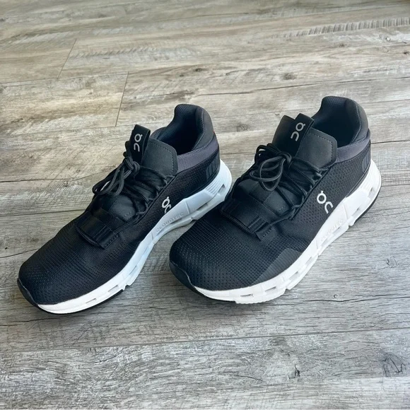 On Running Cloudnova Women’s Black and White Shoes - Picture 13 of 14